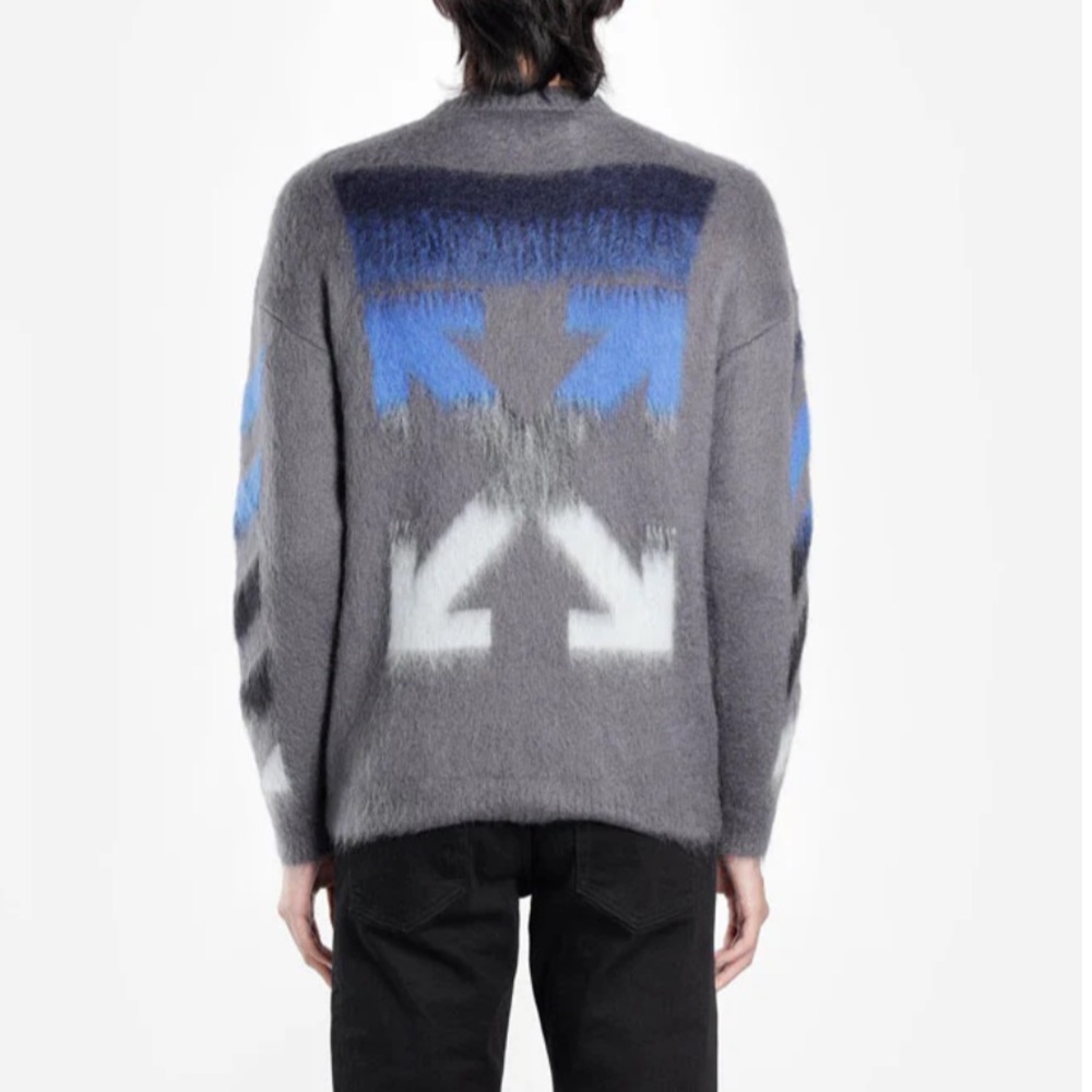 OFF WHITE Main Label Brushed Mohair Knitwear